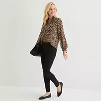 St. John's Bay Womens Long Sleeve Blouse