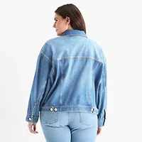a.n.a Womens Denim Midweight Plus Jacket