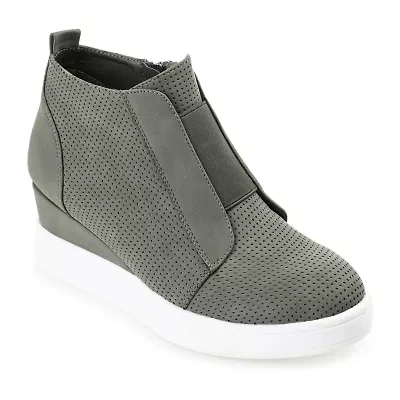 Journee Collection Womens Clara Wedge Sneaker