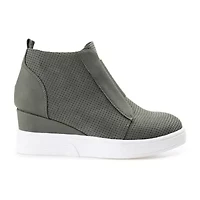 Journee Collection Womens Clara Wedge Sneaker