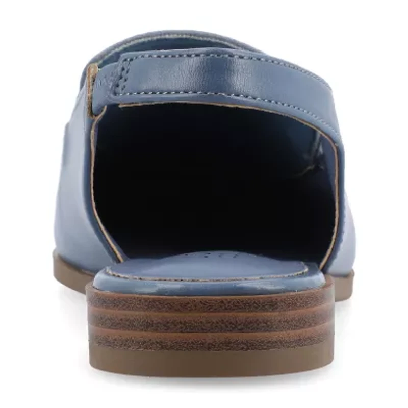 Journee Collection Lainey Womens Square Closed Toe Mules