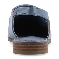 Journee Collection Lainey Womens Square Closed Toe Mules