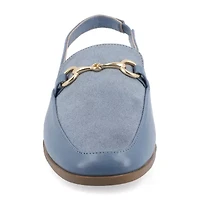 Journee Collection Lainey Womens Square Closed Toe Mules