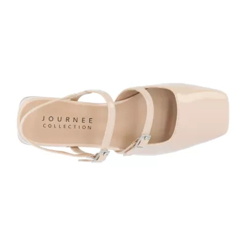 Journee Collection Gretchenn Womens Square Closed Toe Mary Jane Shoes