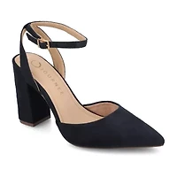 Journee Collection Tyyra Womens Pointed Block Heel Pumps