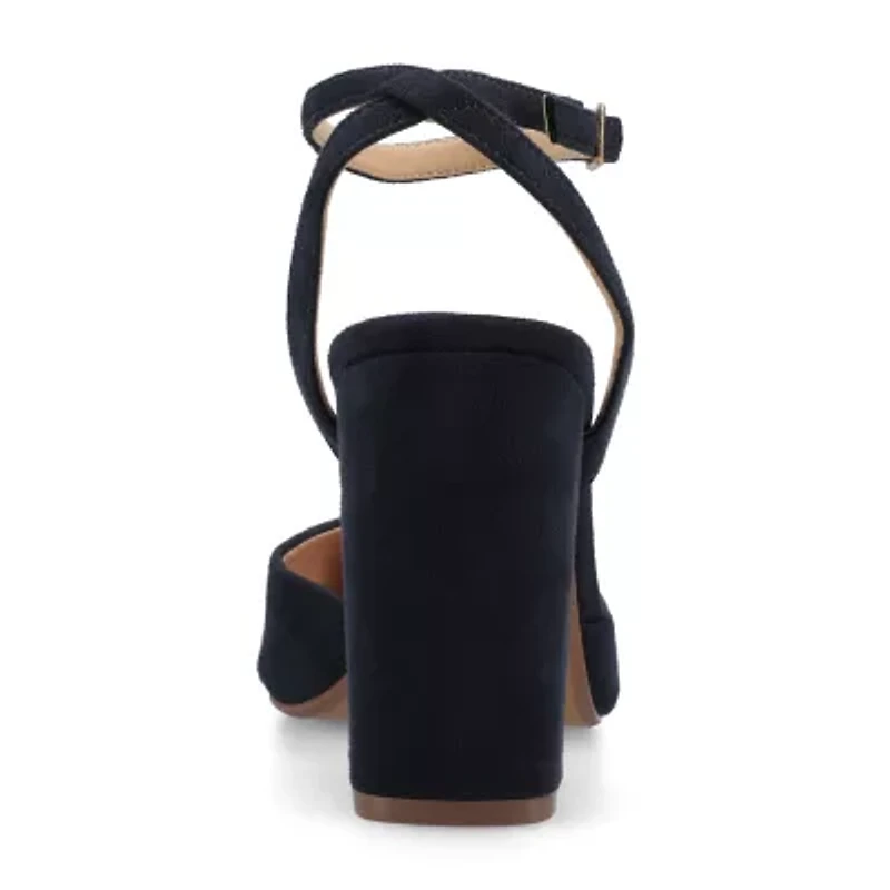 Journee Collection Tyyra Womens Pointed Block Heel Pumps