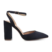 Journee Collection Tyyra Womens Pointed Block Heel Pumps
