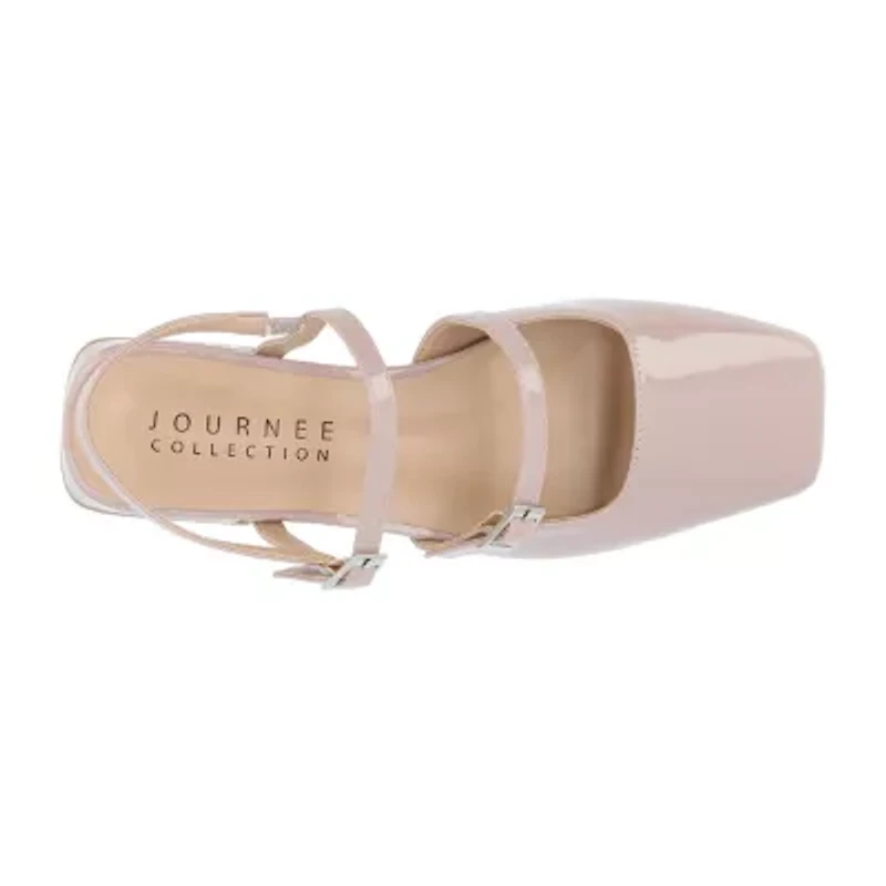 Journee Collection Gretchenn Womens Square Closed Toe Mary Jane Shoes