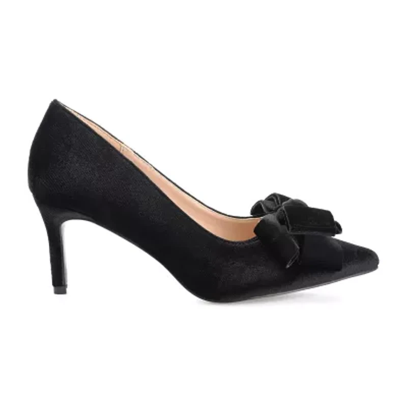 Journee Collection Crystol Womens Pointed Closed Toe Stiletto Heel Pumps