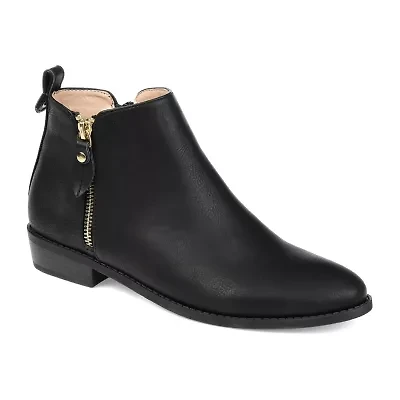 Journee Collection Womens Ellis Stacked Heel Booties
