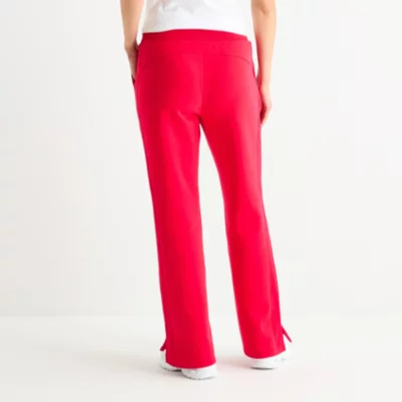 Xersion Womens Drawstring Waist Straight Mid Rise Regular Fit Tall Fleece Sweatpant