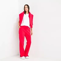 Xersion Womens Drawstring Waist Straight Mid Rise Regular Fit Tall Fleece Sweatpant