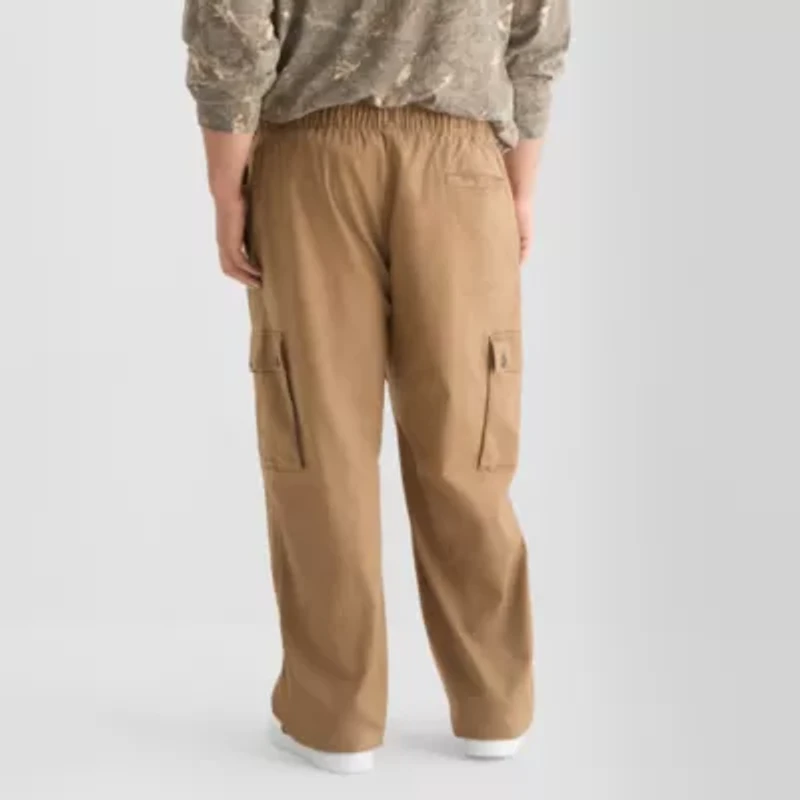 Arizona Mens Adjustable Waist Loose Fit Big and Tall Cargo Pant