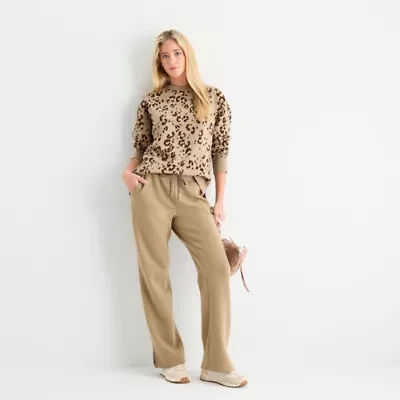 Xersion Womens Super Soft Fleece Straight Leg Sweatpant