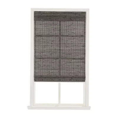 Home Basics Harborside Bamboo Cut-to-Width Light-Filtering Cordless Woven Wood Shade