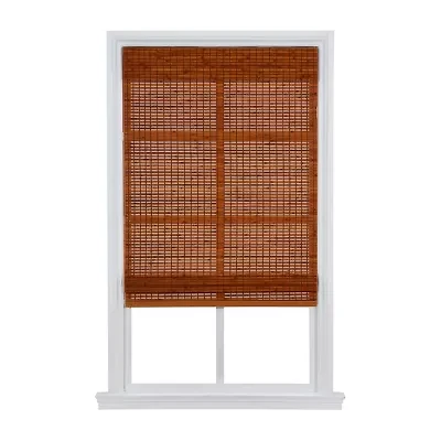 Home Basics Harborside Bamboo Cut-To-Width Light-Filtering Cordless Woven Wood Shade