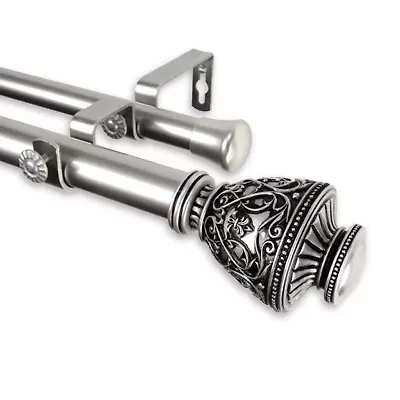 Rod Desyne Veda 1" Double Adjustable Curtain