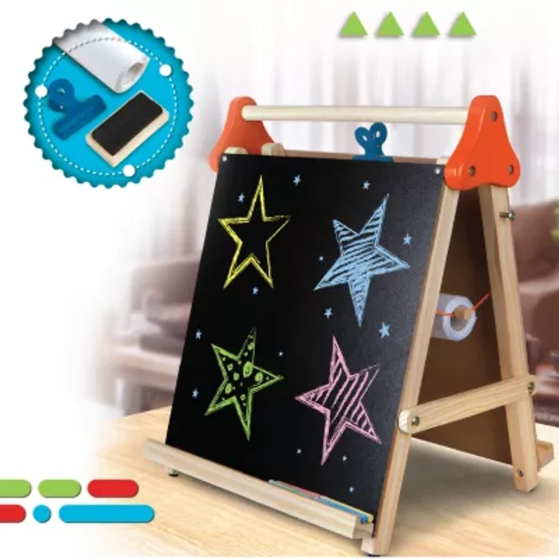 Discovery Kids Tabletop Easel 3-in-1 Art Center