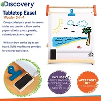 Discovery Kids Tabletop Easel 3-in-1 Art Center