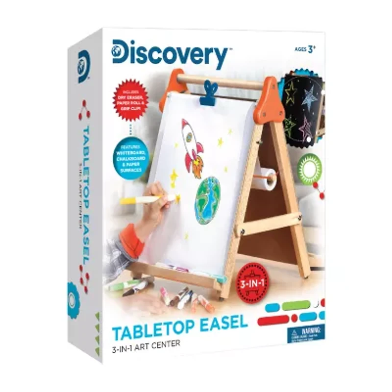 Discovery Kids Tabletop Easel 3-in-1 Art Center