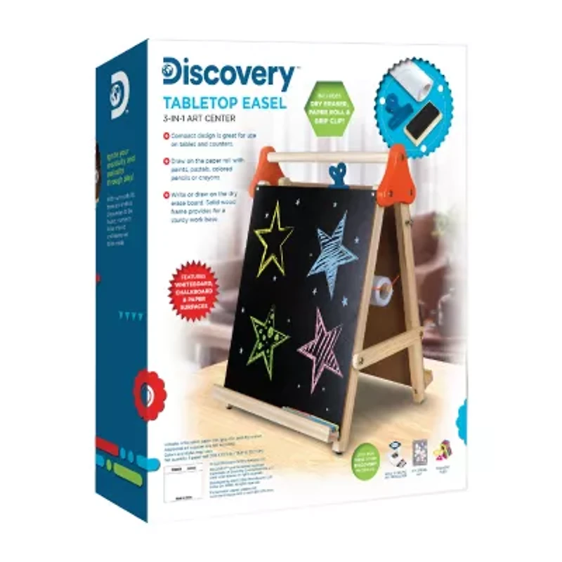 Discovery Kids Tabletop Easel 3-in-1 Art Center