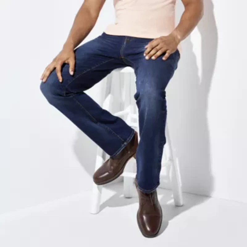 Arizona 360 Advance Flex Denim Mens Straight Leg Bootcut Jean