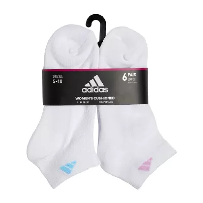 adidas Cushioned Womens 6 Pair Low Cut Socks