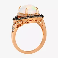 Le Vian® Grand Sample Sale™ Ring featuring 2 1/3 CT. Neopolitan Opal™ 1/3 CT. Chocolate Diamonds® 3/8 CT. Nude Diamonds™ set in 14K Strawberry Gold®