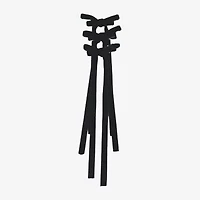 Bijoux Bar Black Velvet Bow 3-pc. Hair Bow