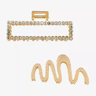 Bijoux Bar Rhinestone 2-pc. Hair Clip