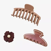 Bijoux Bar Floral 3-pc. Hair Clip
