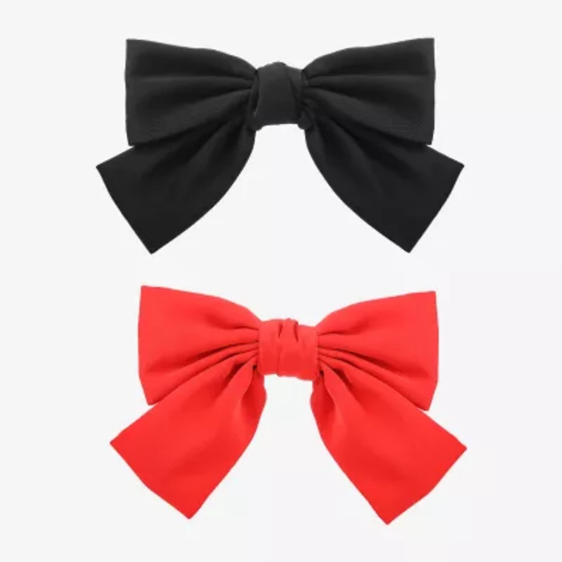 Bijoux Bar Black & Red 2-pc. Hair Bow