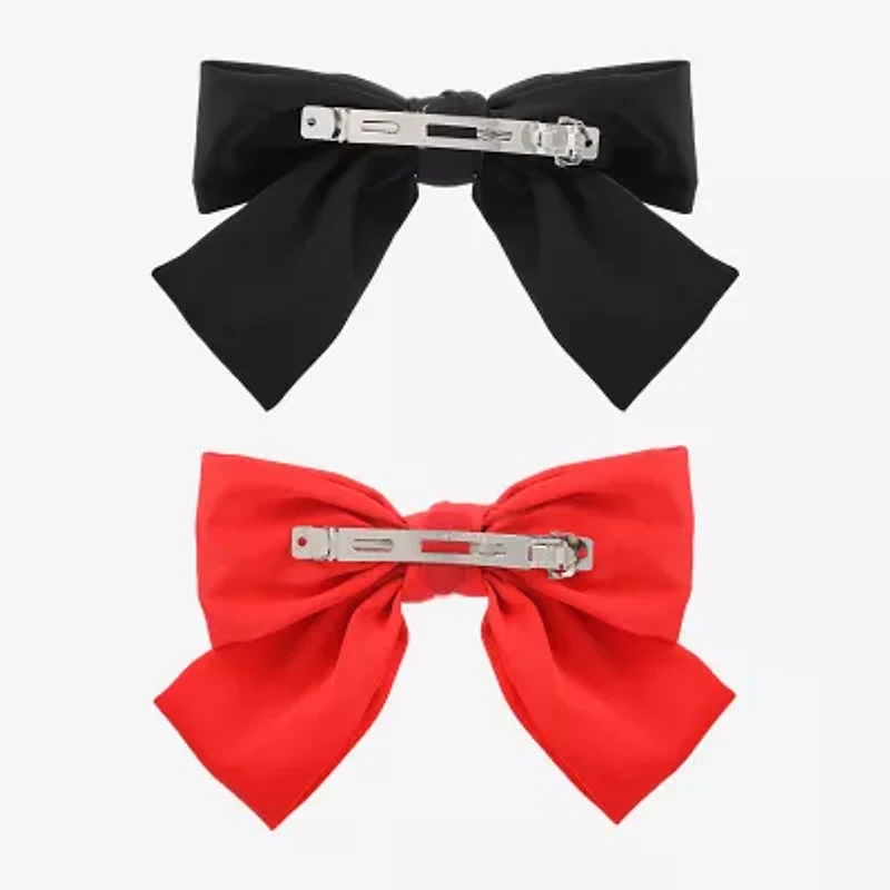 Bijoux Bar Black & Red 2-pc. Hair Bow