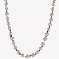 Womens White 18 Inch Strand Necklace