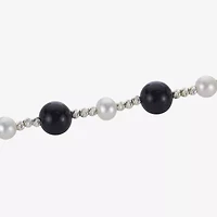 Womens Black Onyx Strand Necklace
