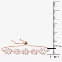 Gemstone 14K Gold Over Silver Oval Bolo Bracelet