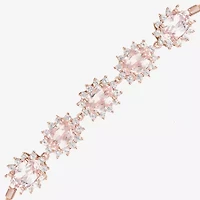 Gemstone 14K Gold Over Silver Oval Bolo Bracelet