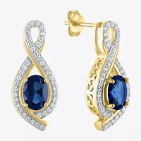 Gemstone 14K Gold Over Silver Sterling Oval Jewelry Set