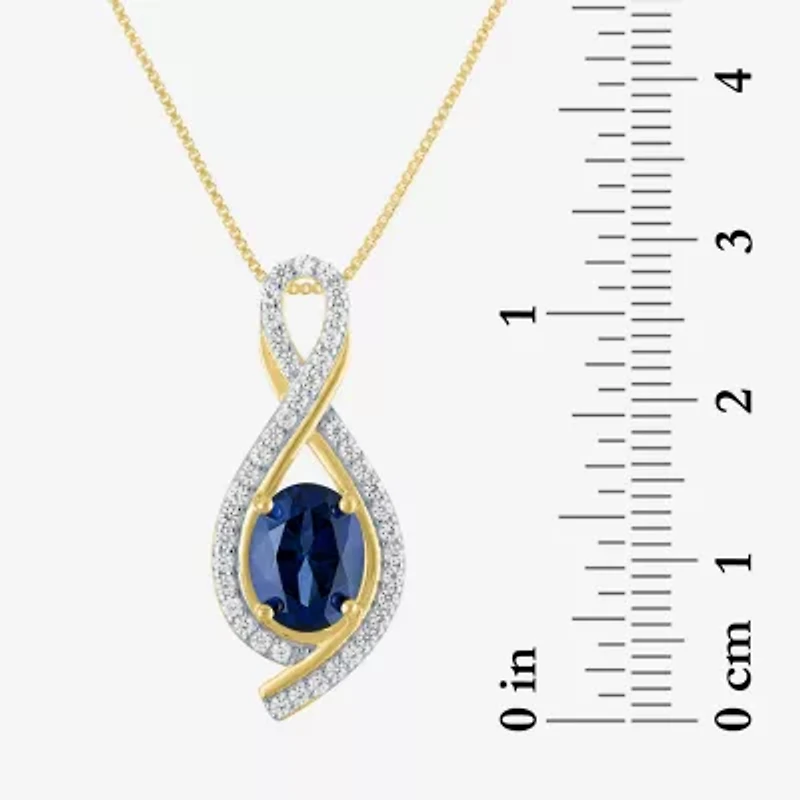 Gemstone 14K Gold Over Silver Sterling Oval Jewelry Set