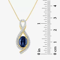 Gemstone 14K Gold Over Silver Sterling Oval Jewelry Set