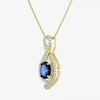 Gemstone 14K Gold Over Silver Sterling Oval Jewelry Set