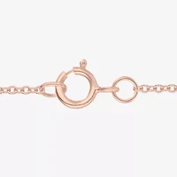 Womens Gemstone 14K Rose Gold Over Silver Pear Pendant Necklace