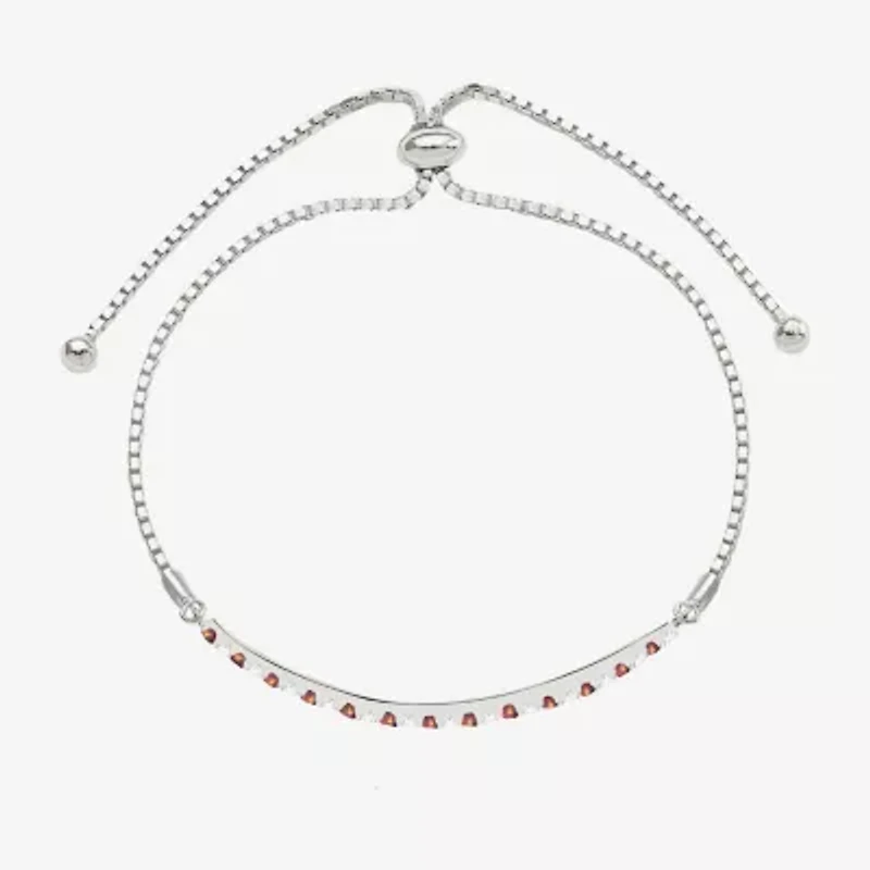 Gemstone Sterling Silver Bolo Bracelet