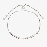 Gemstone Sterling Silver Bolo Bracelet