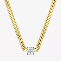 Diamond Addiction (G-H / Si2-I1) Womens 1/2 CT. T.W. Lab Grown White Diamond 10K Gold 18 Inch Pendant Necklace