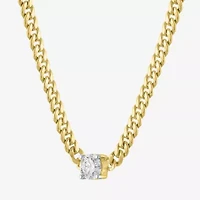 Diamond Addiction (G-H / Si2-I1) Womens 1/2 CT. T.W. Lab Grown White Diamond 10K Gold 18 Inch Pendant Necklace