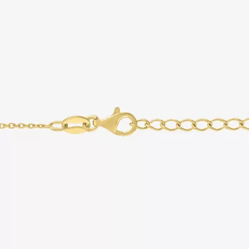 Diamond Addiction (G-H / Si2-I1) Womens 14K Gold Over Silver Sterling 18 Inch Cable Chain Necklace