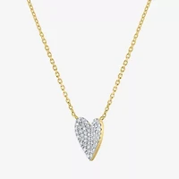 Diamond Addiction (G-H / Si2-I1) Womens 14K Gold Over Silver Sterling Silver 18 Inch Cable Chain Necklace