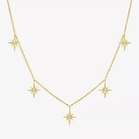 Diamond Addiction (G-H / Si2-I1) North Star Womens Accent Lab Grown White 14K Gold Over Silver 2-pc. Jewelry Set