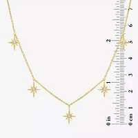 Diamond Addiction (G-H / Si2-I1) North Star Womens Accent Lab Grown White 14K Gold Over Silver 2-pc. Jewelry Set